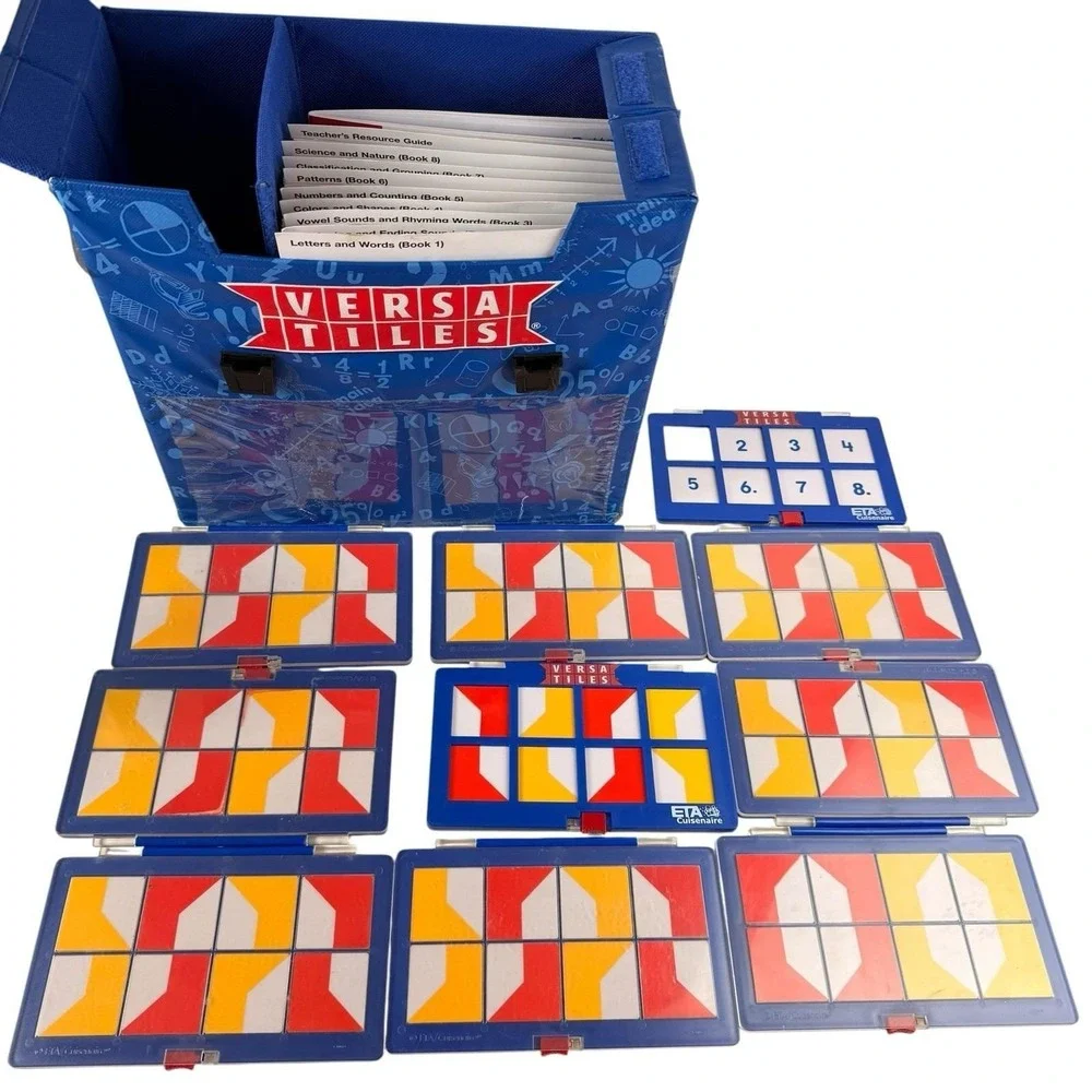 ETA Cuisenaire VersaTiles Kindergarten Math Reading Lab 40 Books 9 Cases Teacher